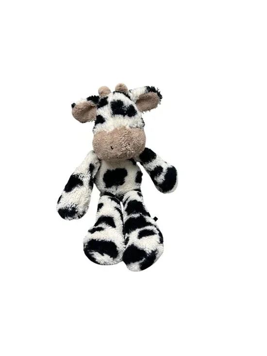 Jellycat Merryday Cow Stuffed Plush Black White Rare Discontinued HTF Long Legs - Picture 1 of 7